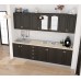 Bucatarie Zebra 2.6 metri MDF wenge frezare mustata